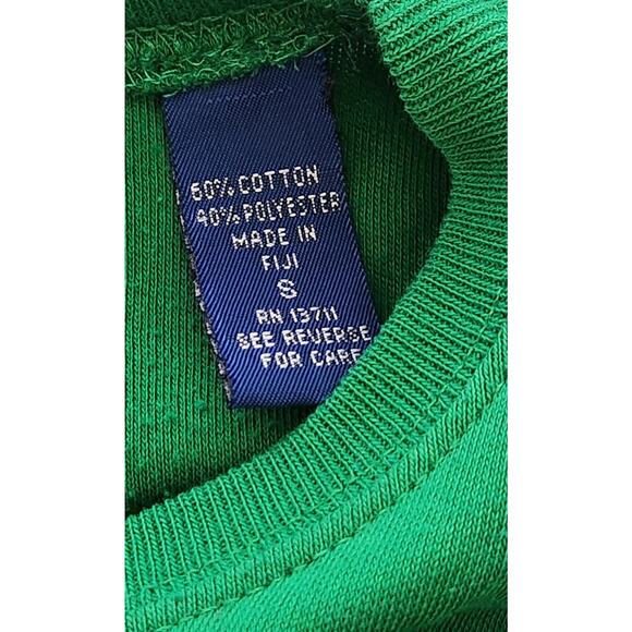 Karen Scott Cotton Rich Green Crew Neck Top Small Short Sleeves Lightweight Soft - Picture 5 of 5